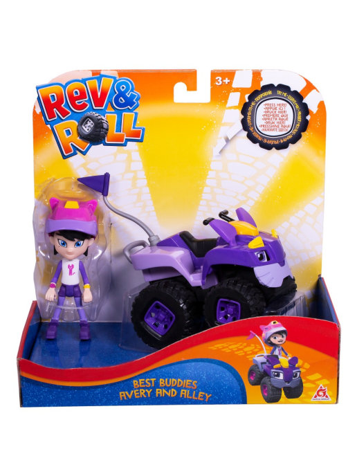 Игровой набор Rev&Roll Фигурка+машинка Авери и Аллей EU881700