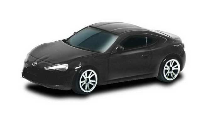 

Машина металлическая Toyota 86,черный матовый цвет