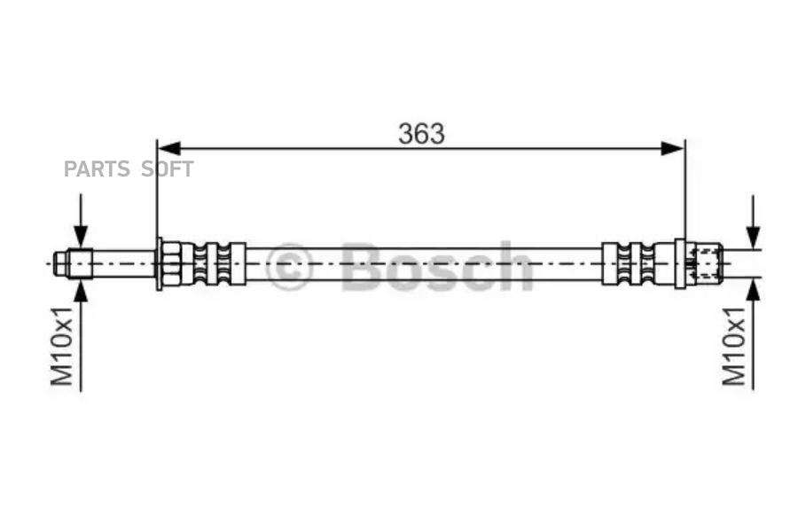 

BOSCH Шланг тормозной BOSCH 1987476295