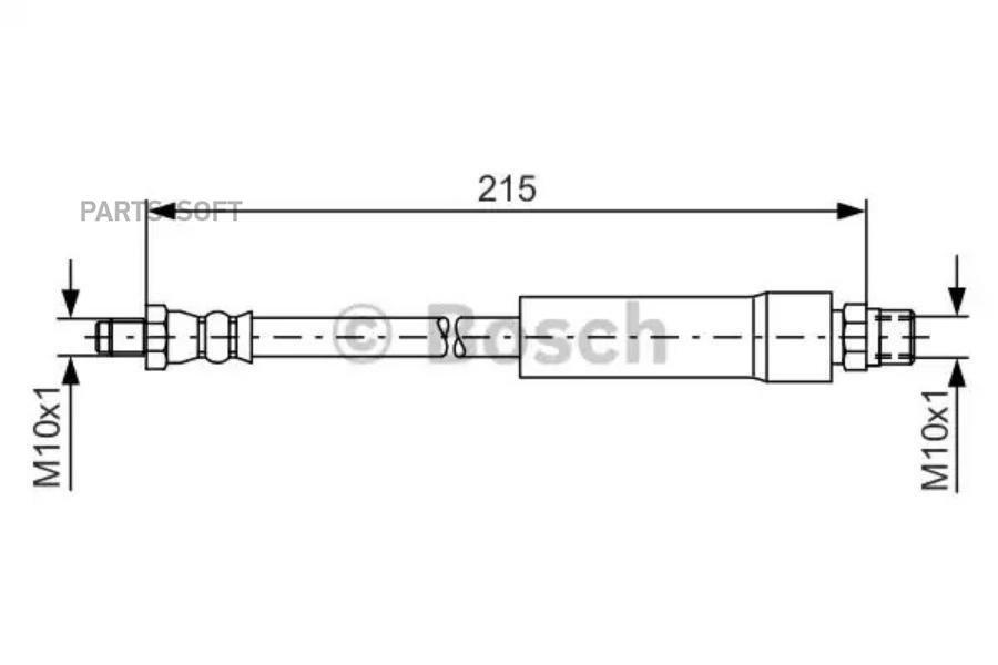 

BOSCH Шланг тормозной BOSCH 1987476142
