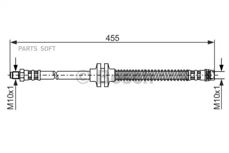 

BOSCH Шланг тормозной BOSCH 1987476126