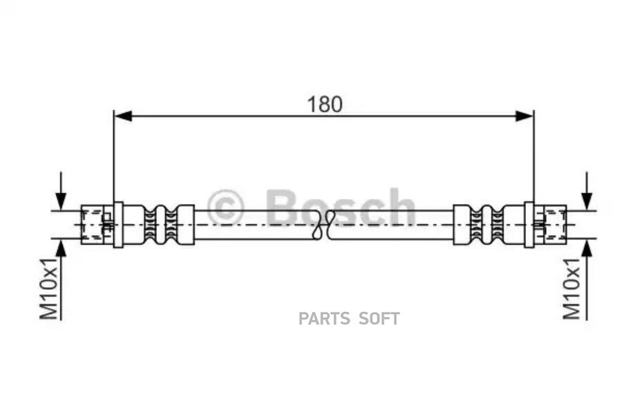 

BOSCH Шланг тормозной BOSCH 1987476018