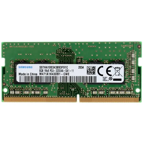 

Оперативная память Samsung (M471A1K43DB1-CWED0), DDR4 1x8Gb, 3200MHz