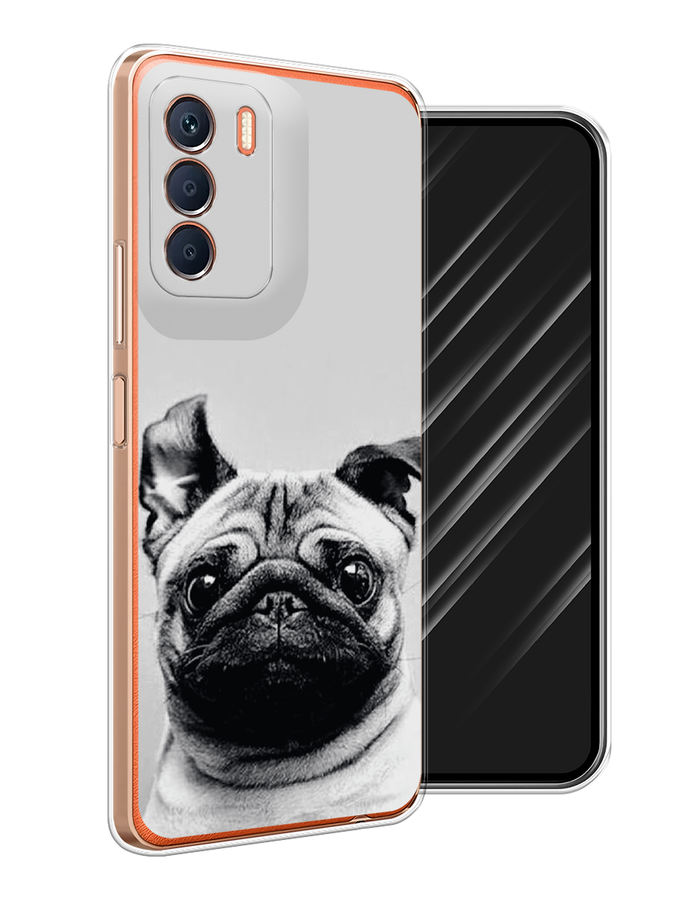 

Чехол Awog на Infinix Zero 5G 2023 "Ушастый мопс", Серый, 3104450-1