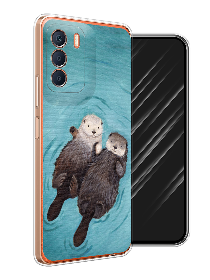 

Чехол Awog на Infinix Zero 5G 2023 "Парочка бобров", Голубой, 3104450-10