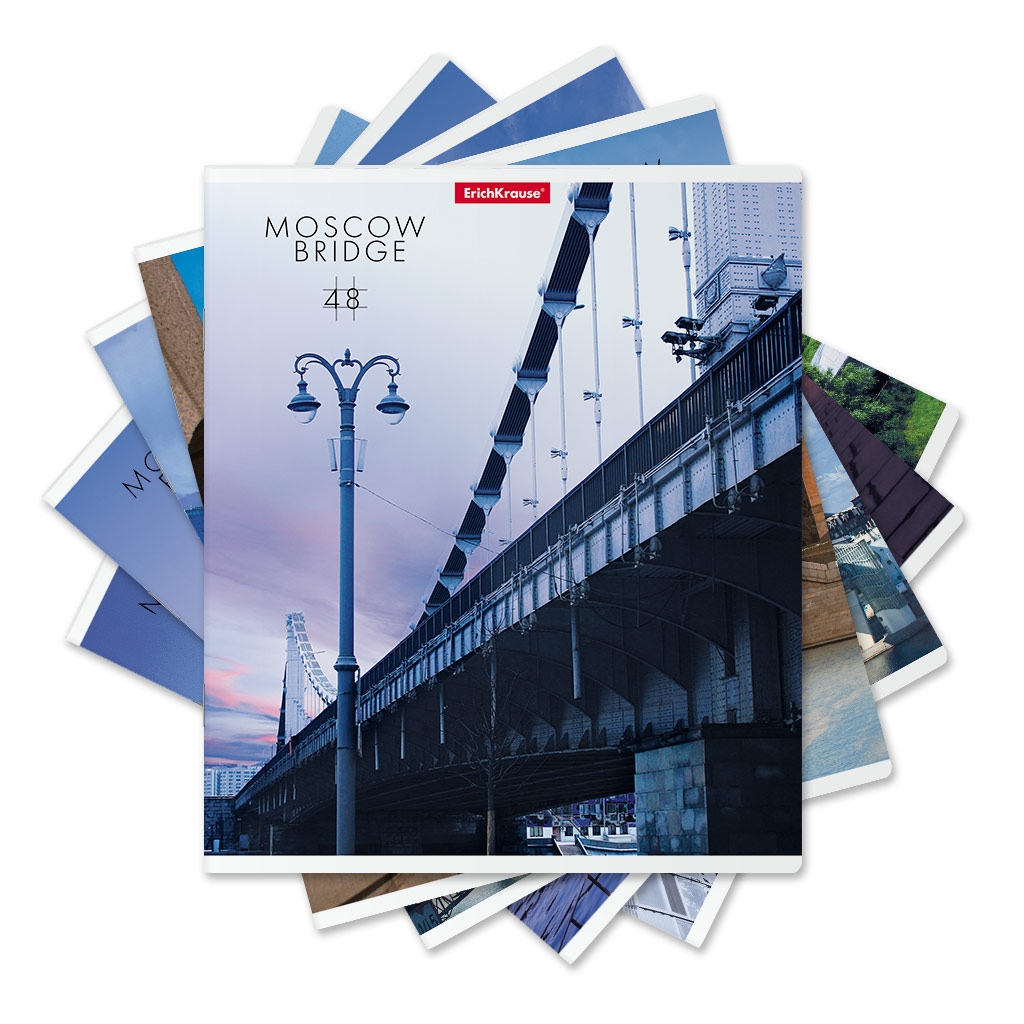 

Тетрадь общая в клетку ErichKrause Moscow bridge 048018254-52959, 48 л., 1 шт.