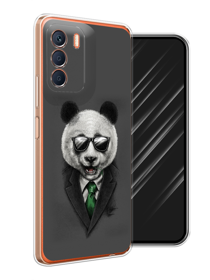 

Чехол Awog на Infinix Zero 5G 2023 "Деловая панда", Серый;зеленый, 3104450-10