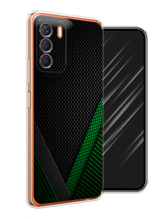 

Чехол Awog на Infinix Zero 5G 2023 "Зеленый карбон", Черный;зеленый, 3104450-3