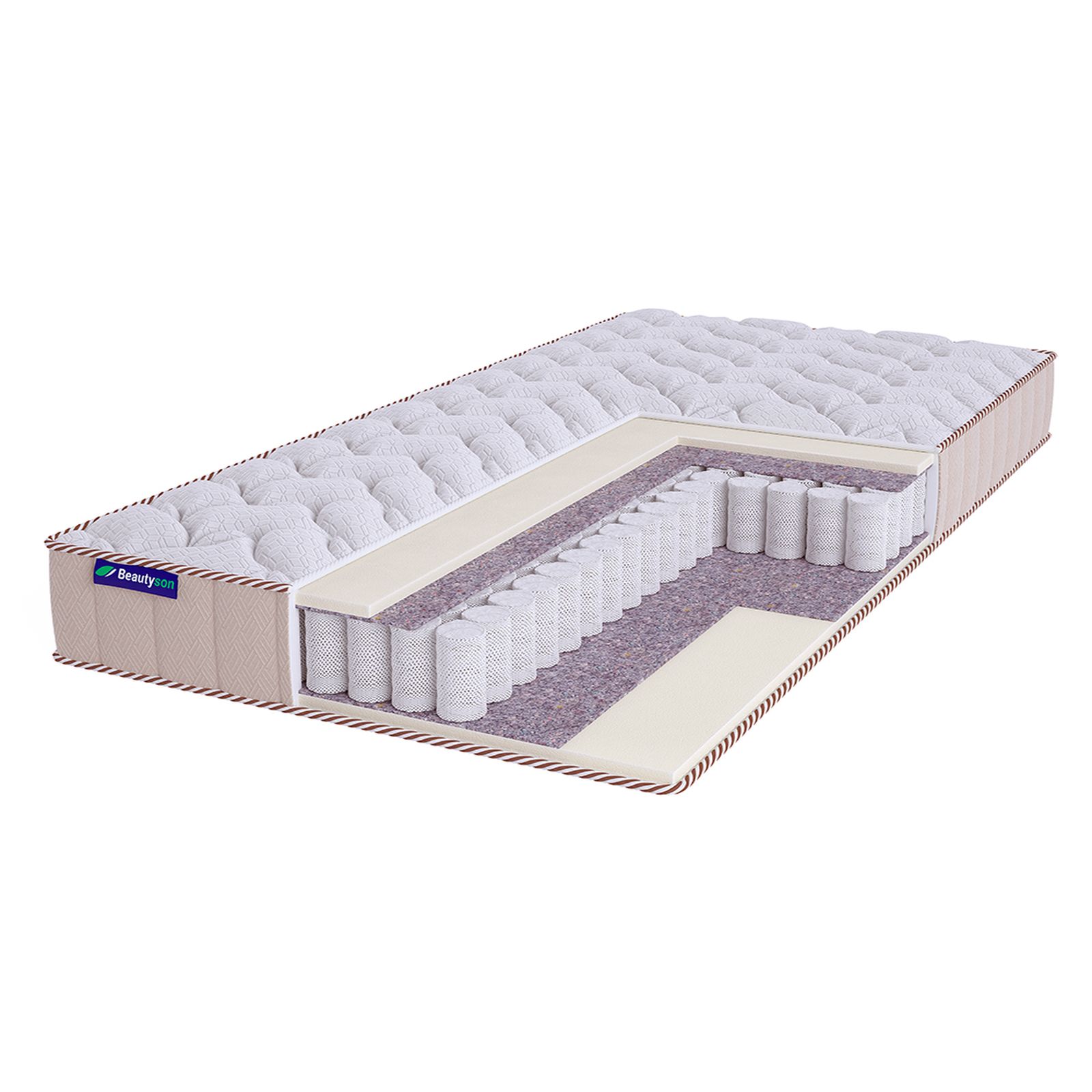 

Матрас Beautyson Roll Spring Soft S600 Lux, 160х165, 19 см, пружинный, Roll Spring Soft S600 Lux