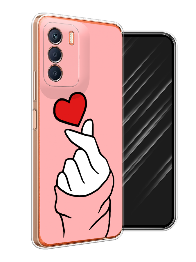 

Чехол Awog на Infinix Zero 5G 2023 "Милое сердечко", Белый;красный;черный, 3104450-7