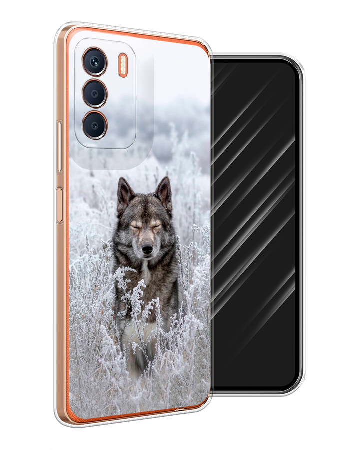 

Чехол Awog на Infinix Zero 5G 2023 "Волк в поле", Белый;черный, 3104450-1