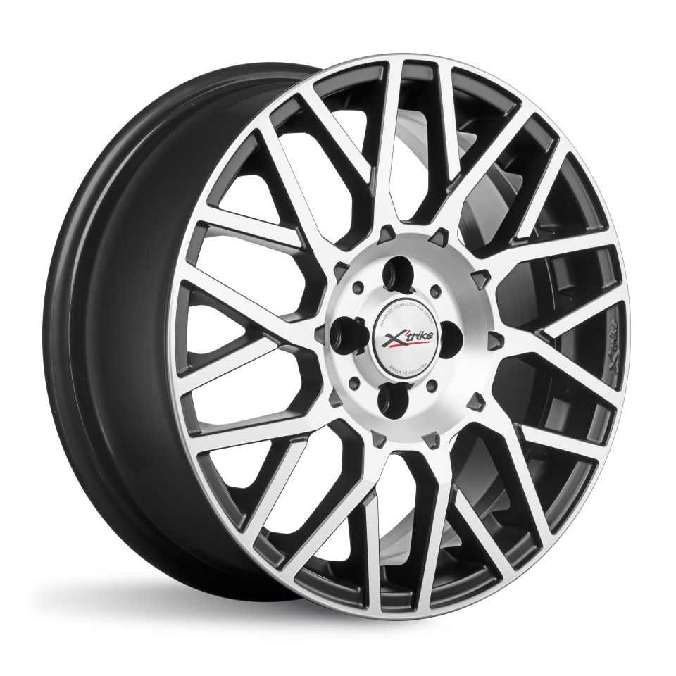 

Колесный диск Xtrike X-125 R16 4*100 ET48 Dia 54.1, литой алмаз черный