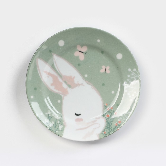 

Тарелка Добрушский фарфоровый завод Bunny 7675136, d=17.5 см, фарфор, Bunny