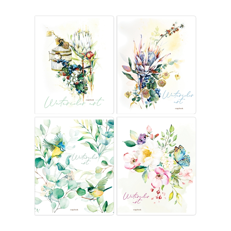 

Тетрадь общая в клетку ArtSpace Цветы Watercolor flowery, 48 л., 1 шт.
