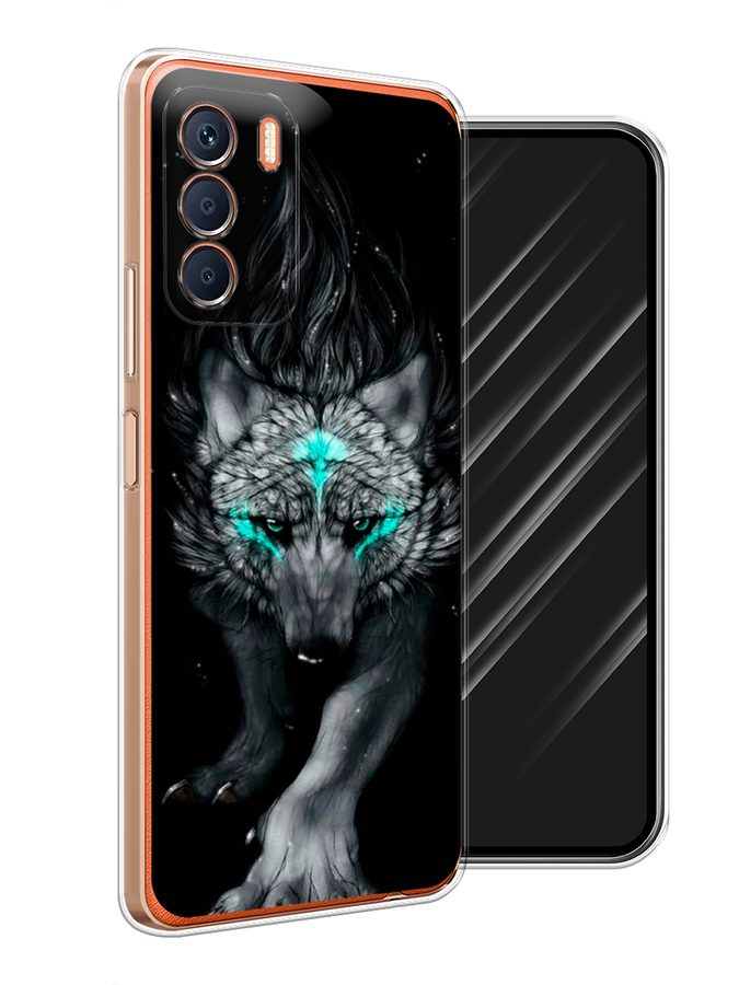 

Чехол Awog на Infinix Zero 5G 2023 "Волшебный волк", Черный;серый, 3104450-2