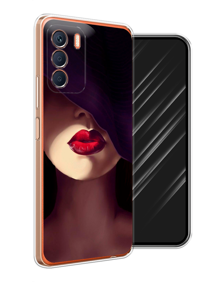 

Чехол Awog на Infinix Zero 5G 2023 "Красные губы", Черный;бежевый;красный, 3104450-7