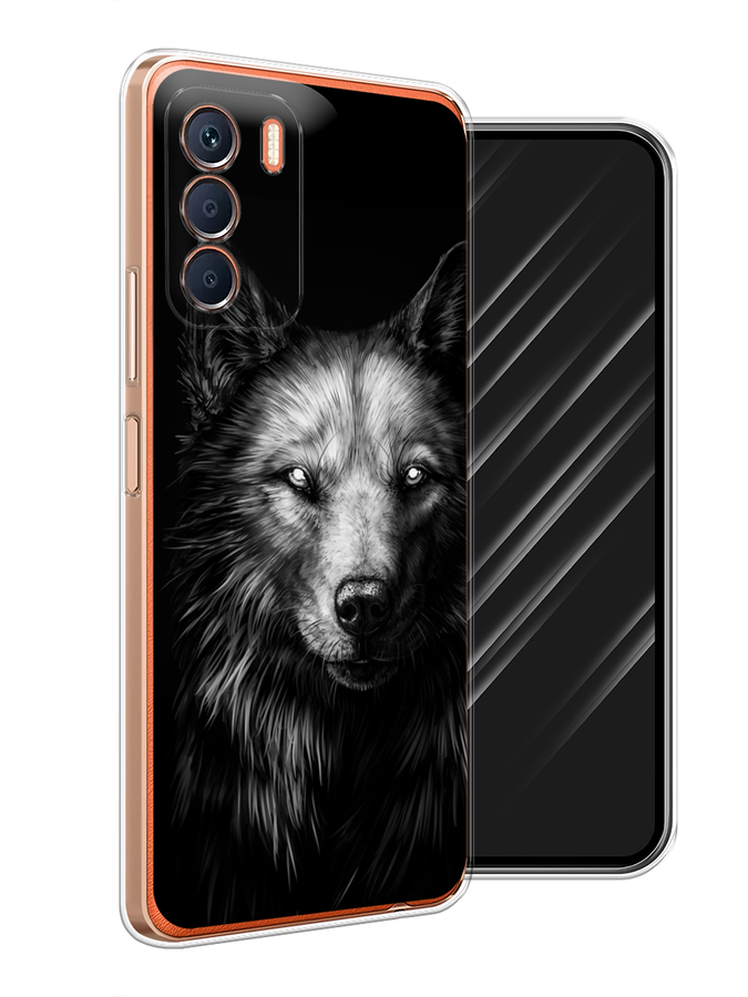 

Чехол Awog на Infinix Zero 5G 2023 "Волк черно белый", Серый;бежевый;белый, 3104450-1