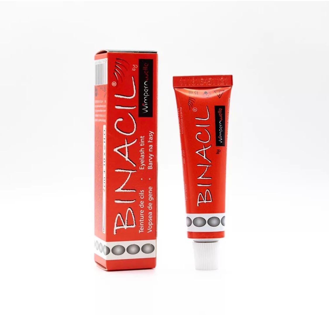 Краска Binacil для бровей и ресниц Light Black Графит резинки для волос графит dewal beauty