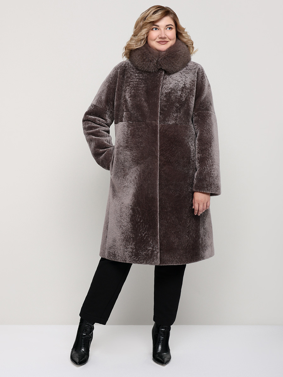 

Шуба женская ALEF 3465/100 коричневая 60 RU, 3465/100