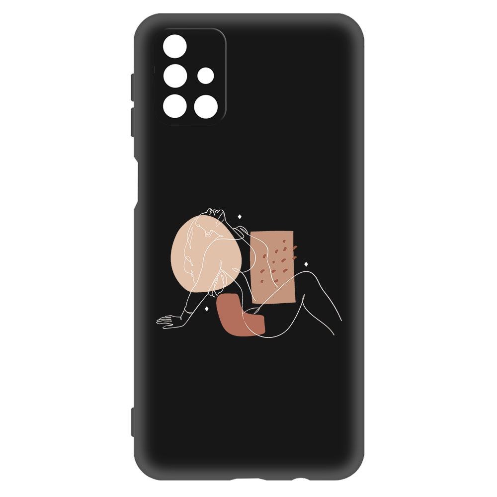 фото Чехол-накладка krutoff soft case чувственность для samsung galaxy m51 (m515) черный