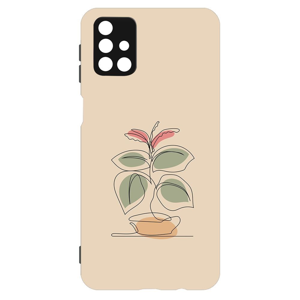 

Чехол-накладка Krutoff Soft Case Цветок для Samsung Galaxy M51 (M515) черный