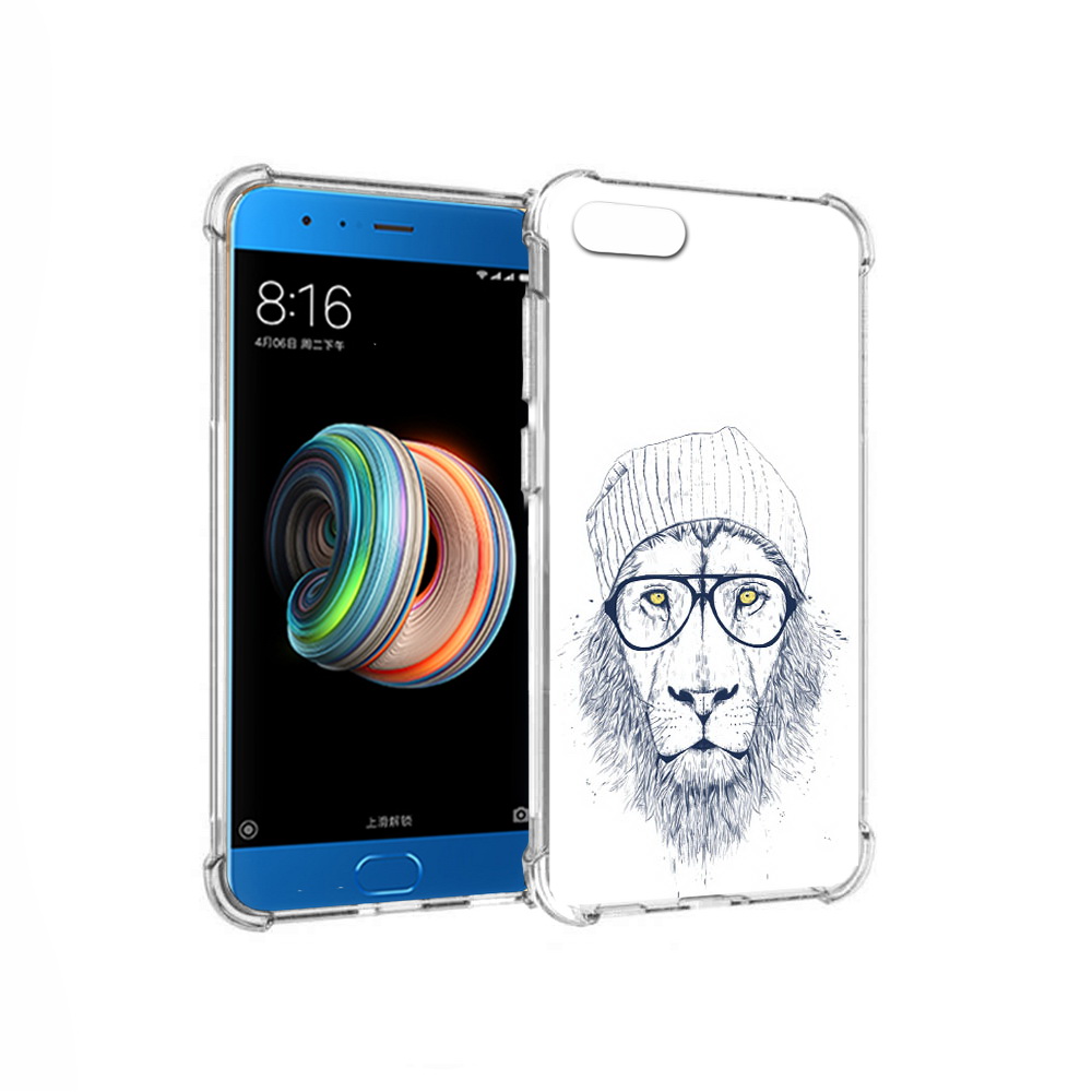 

Чехол MyPads Tocco для Xiaomi Mi Note 3 хиппи лев (PT99401.307.663), Прозрачный, Tocco