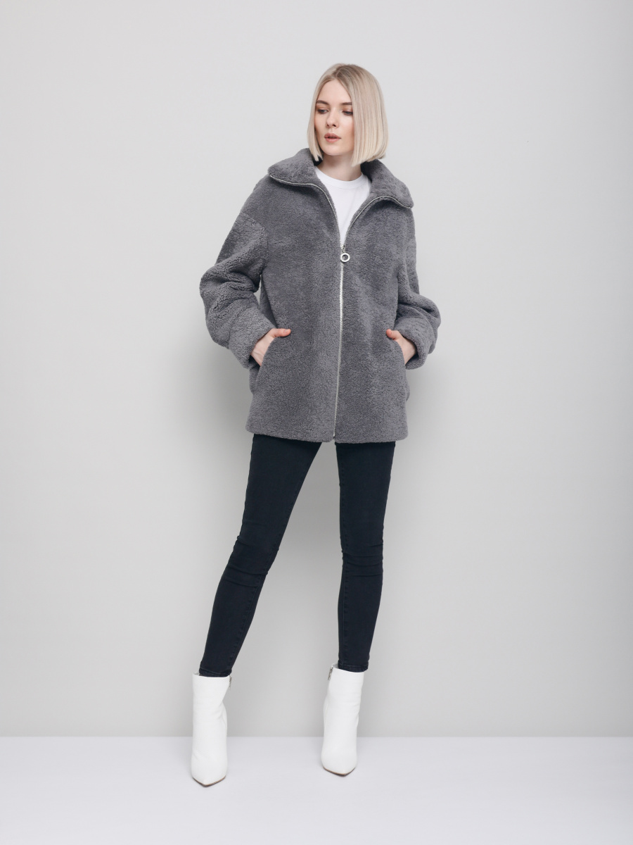 

Дубленка женская ALEF 3581/70 серая 50 RU, 3581/70