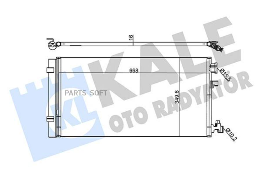 Радиатор Кондиционера Renault Megane Iii 1.6-2.0I 08>