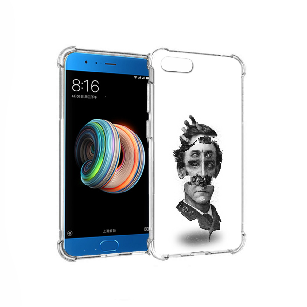 

Чехол MyPads Tocco для Xiaomi Mi Note 3 страшное лицо абстракция (PT99401.307.628), Прозрачный, Tocco