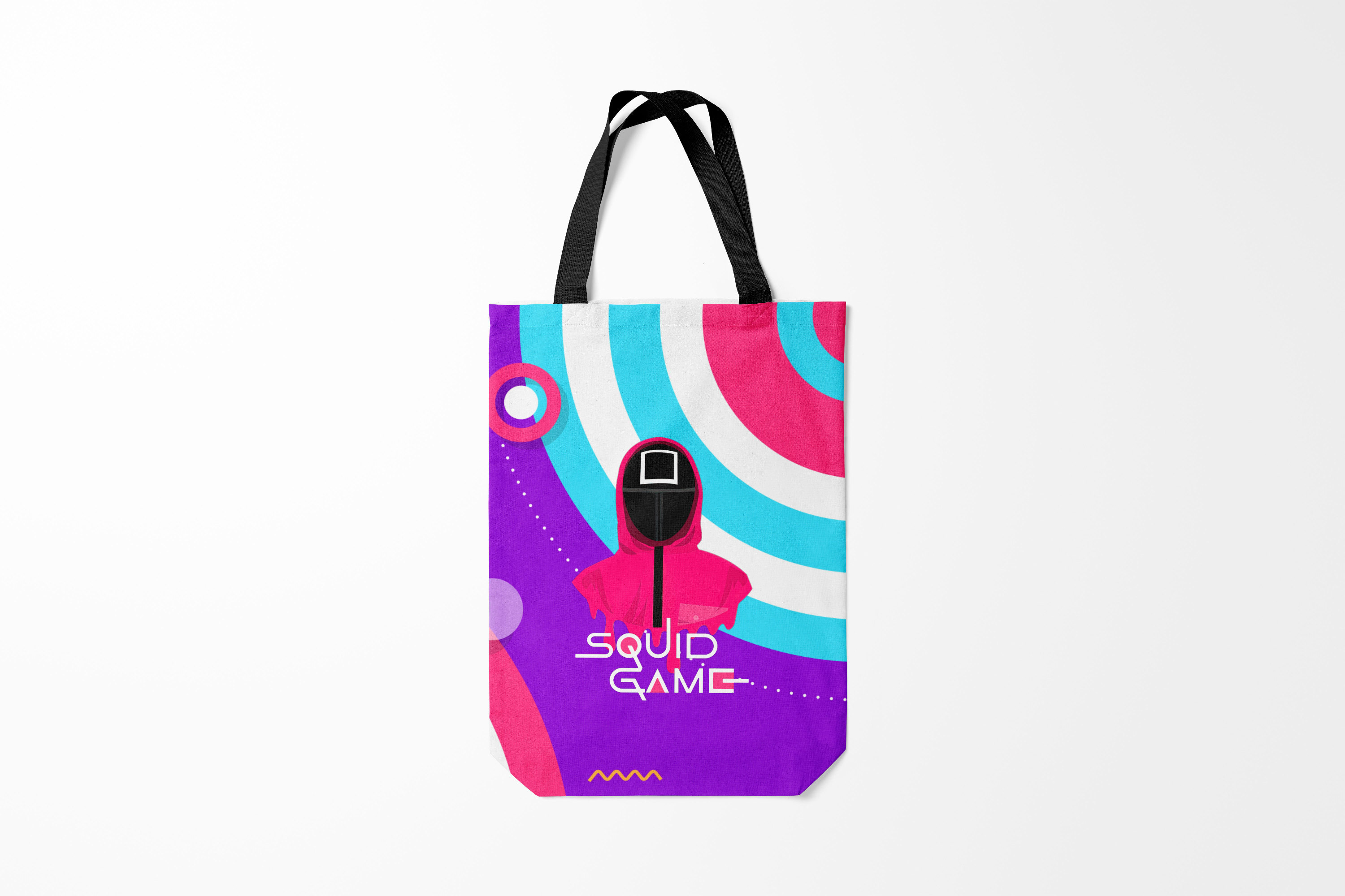 

Сумка шoппер унисекс Burnettie Игра в кальмара сериал, разноцветный, Игра в кальмара сериал