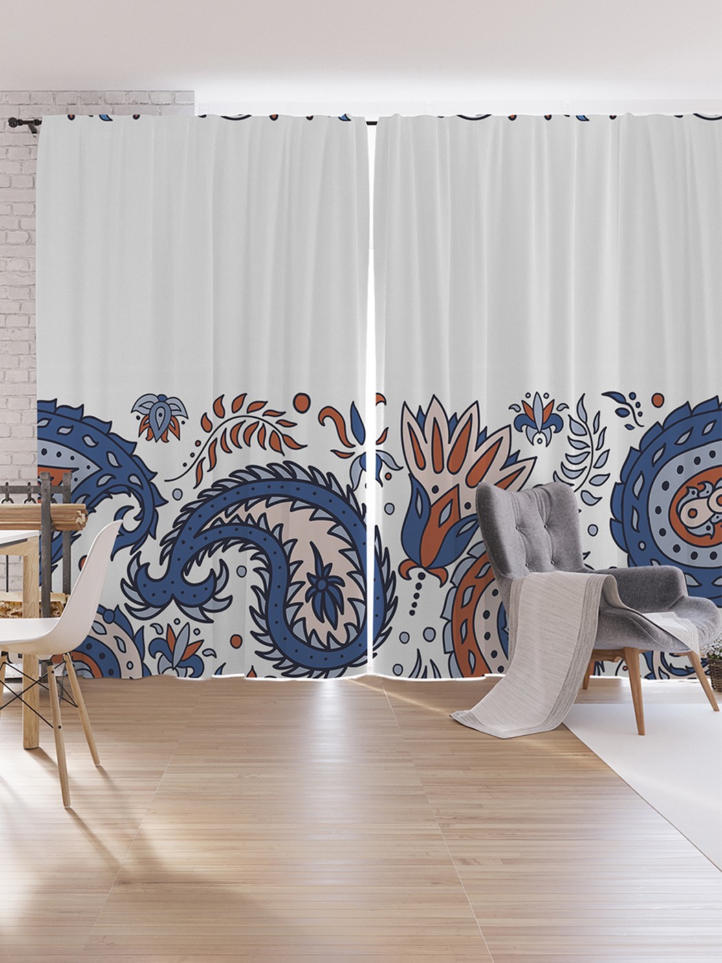 

Шторы под лён JoyArty "Лепестки колдовства", серия Oxford DeLux, 340х265 см, Лепестки колдовства