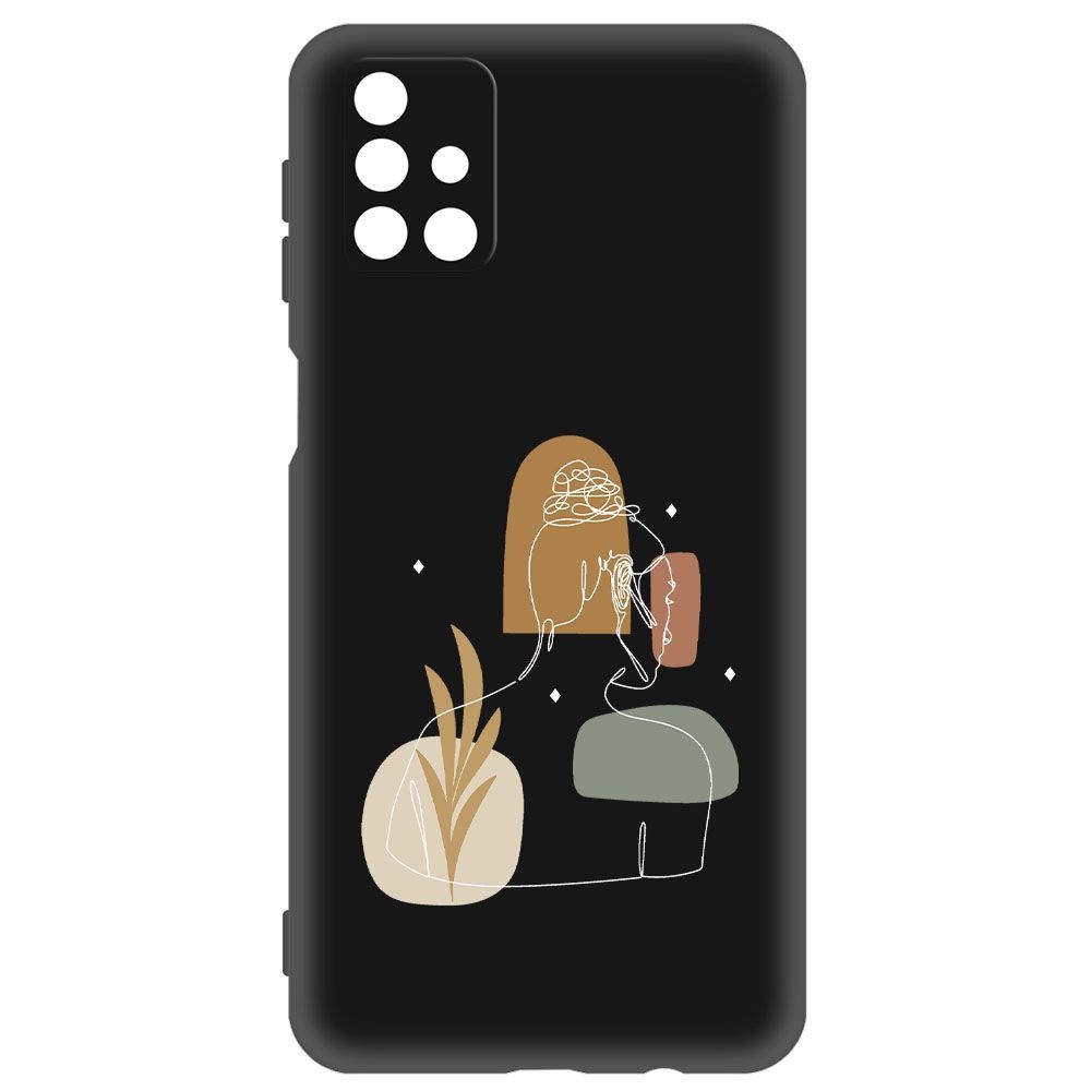 фото Чехол-накладка krutoff soft case таинственность для samsung galaxy m31s (m317) черный