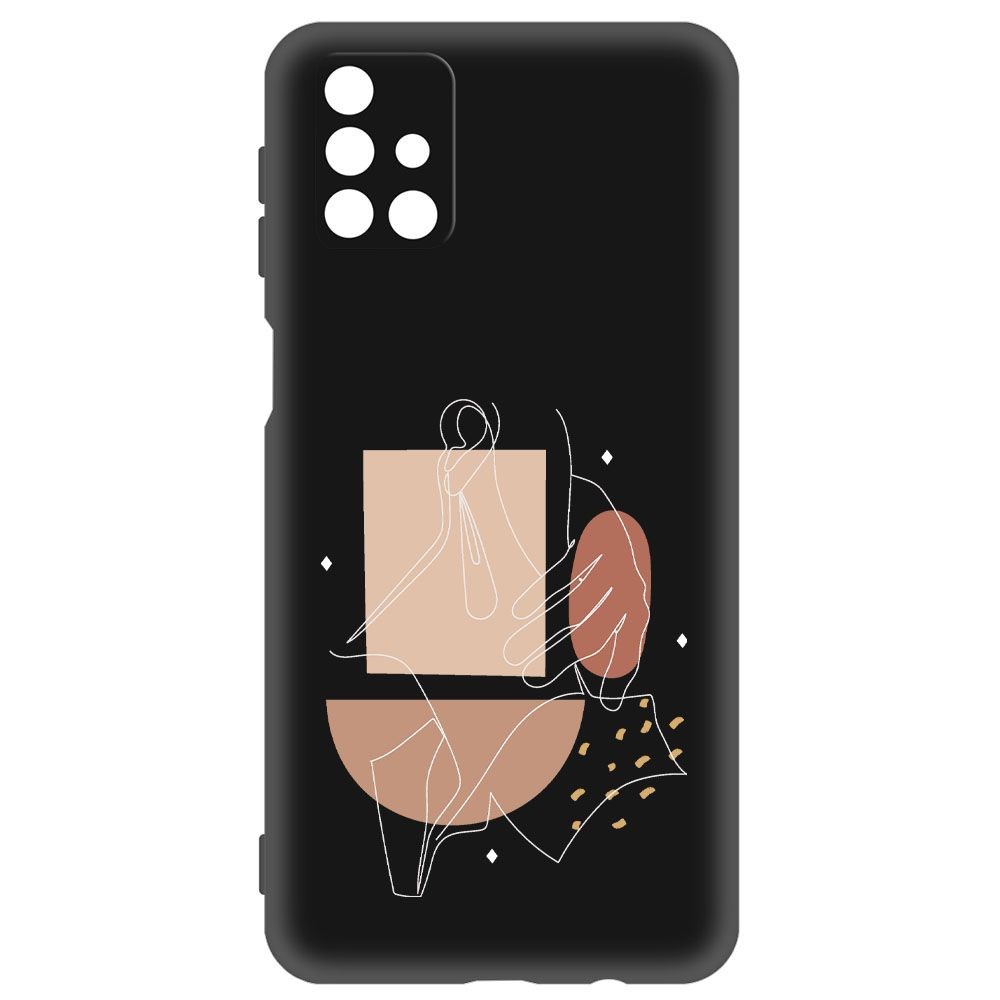 фото Чехол-накладка krutoff soft case изящность для samsung galaxy m31s (m317) черный