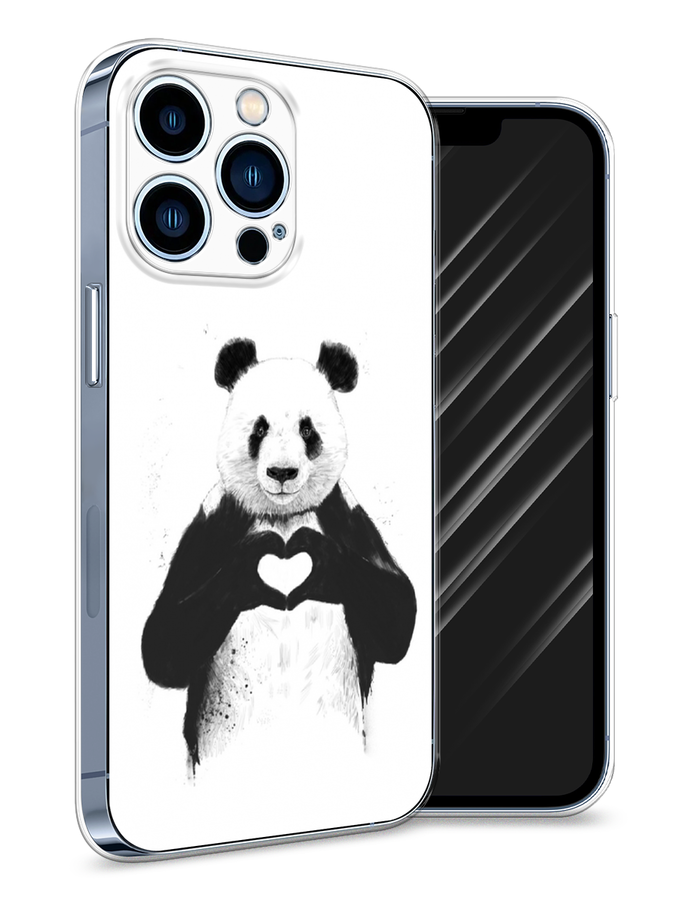 

Чехол Awog на Apple iPhone 13 Pro / Айфон 13 Pro "Панда love", Разноцветный, 14350-10