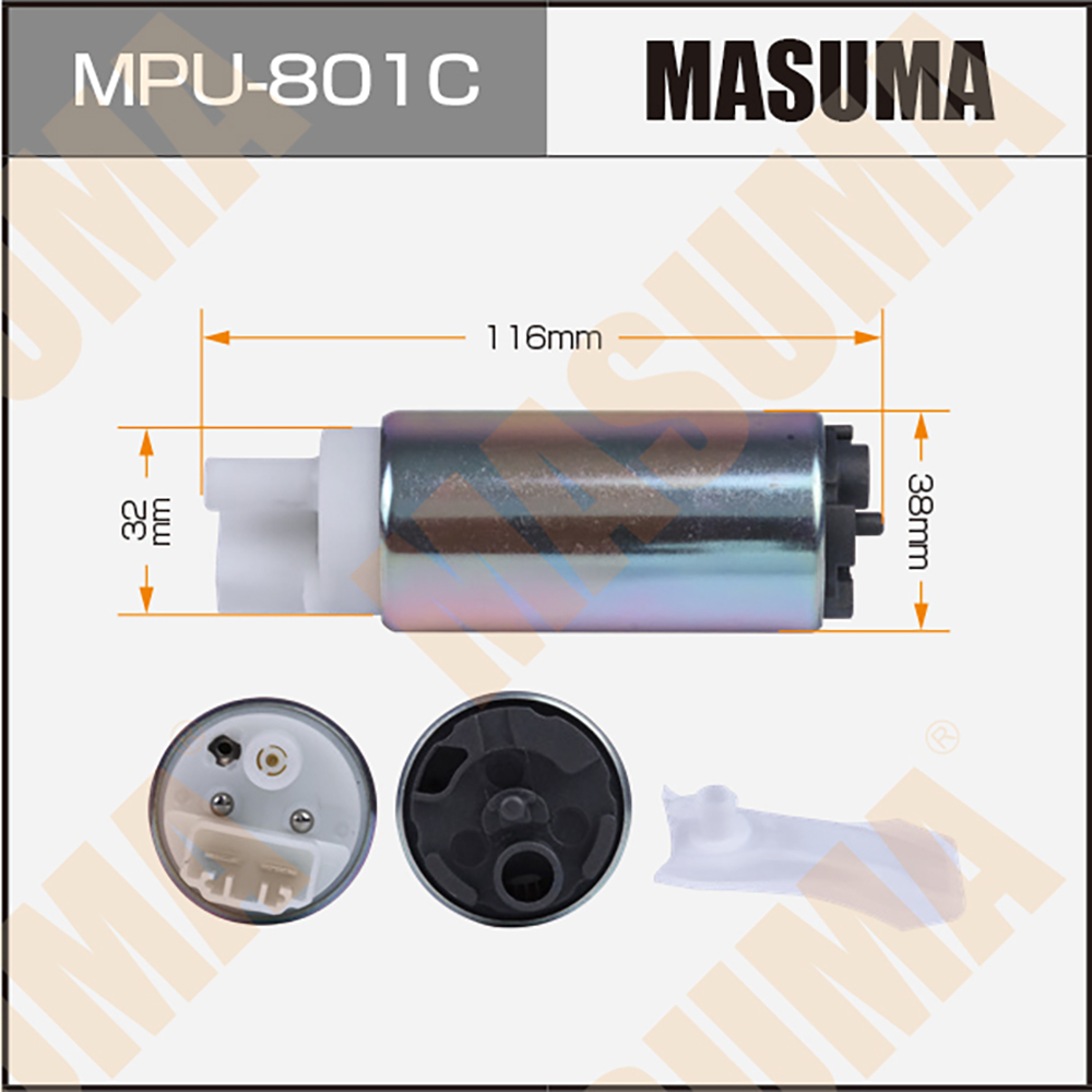 

Бензонасос MASUMA, PAJERO, XV / V83W, G33, сетка MPU-001, графитовый коллектор