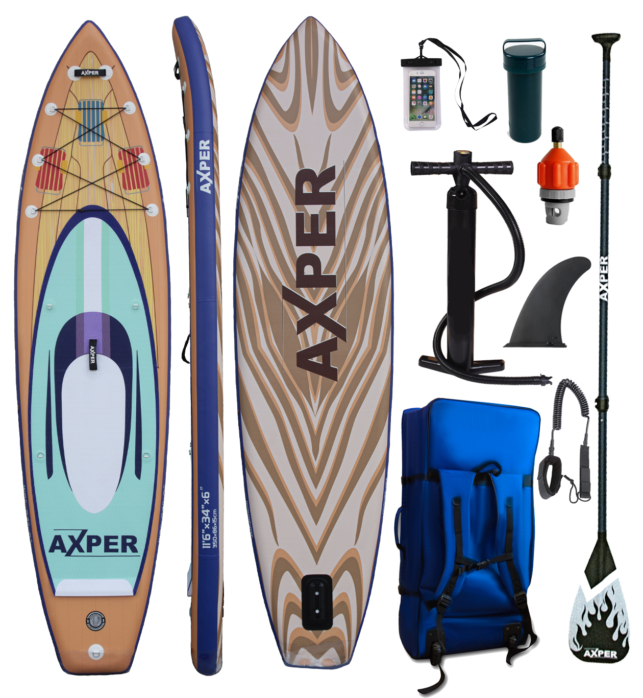 Надувная SUP доска AXPER Barracuda PRO 116 NEW 2024 42499₽