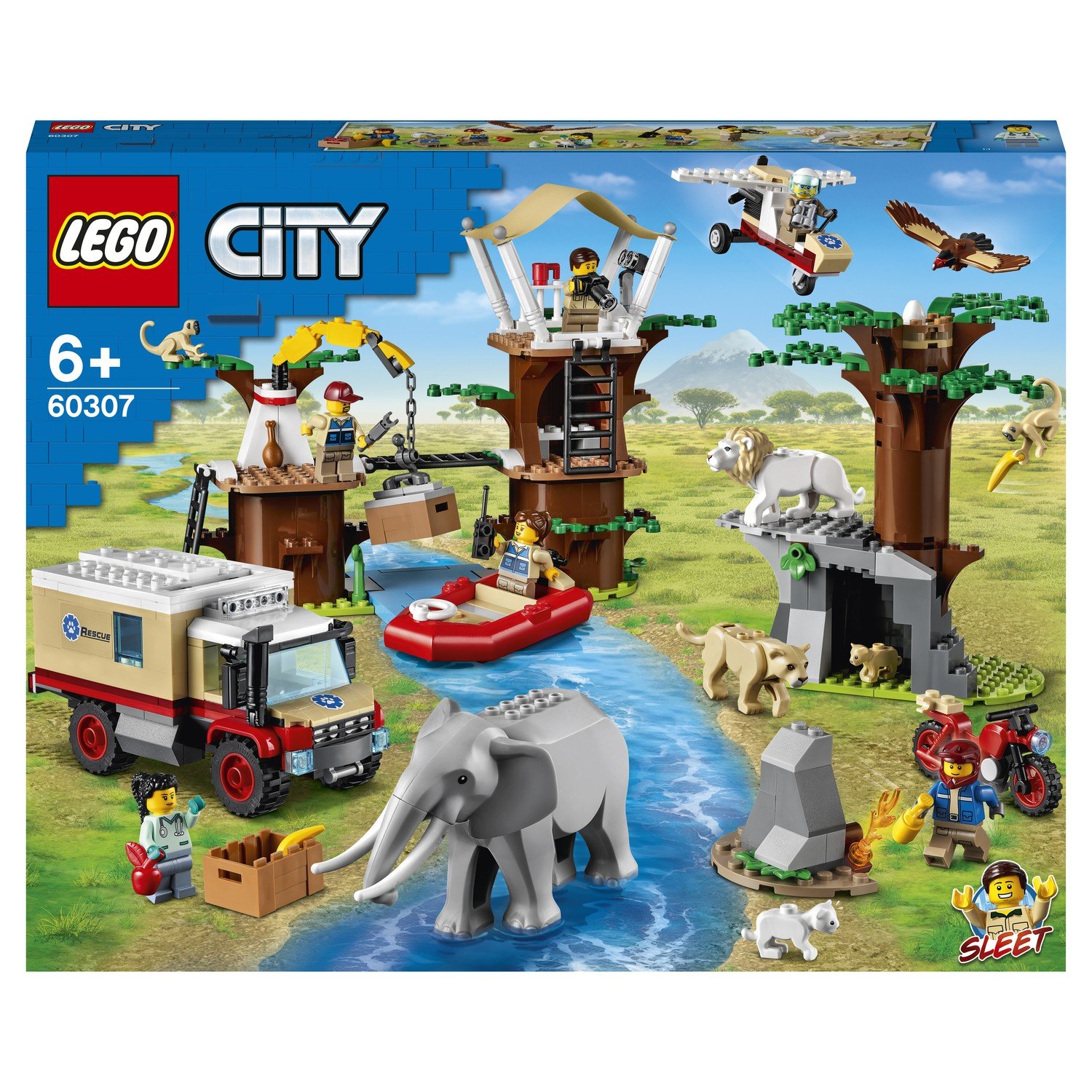 Конструктор LEGO City 60307 Лагерь спасения дикой природы