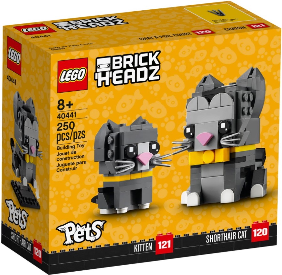 фото Lego сувенирный набор lego brickheadz 40441 короткошёрстные коты
