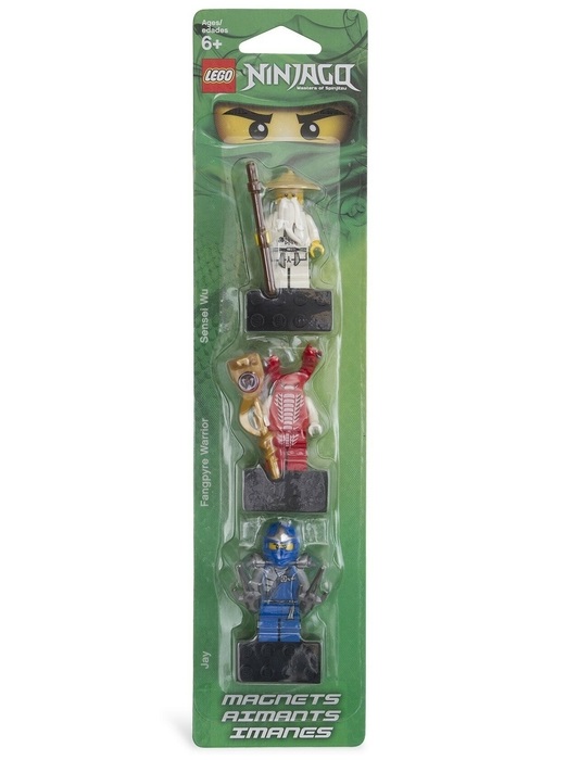 

Lego Магниты LEGO Ninjago 853404 Sensei Wu, Fangpyre, Jay Magnets