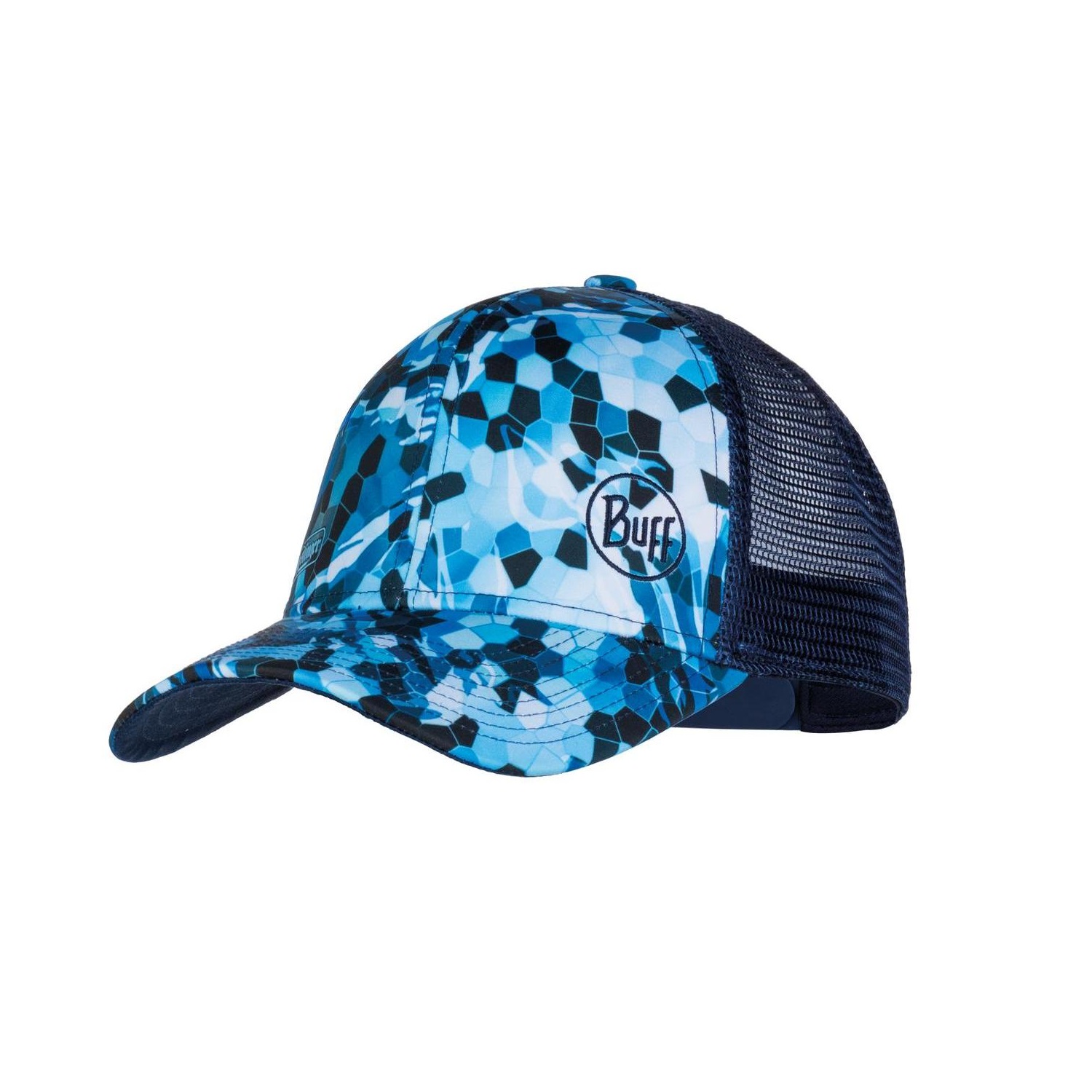 фото Бейсболка унисекс buff bugslinger 6 panels mosaic camo marine blue, one size