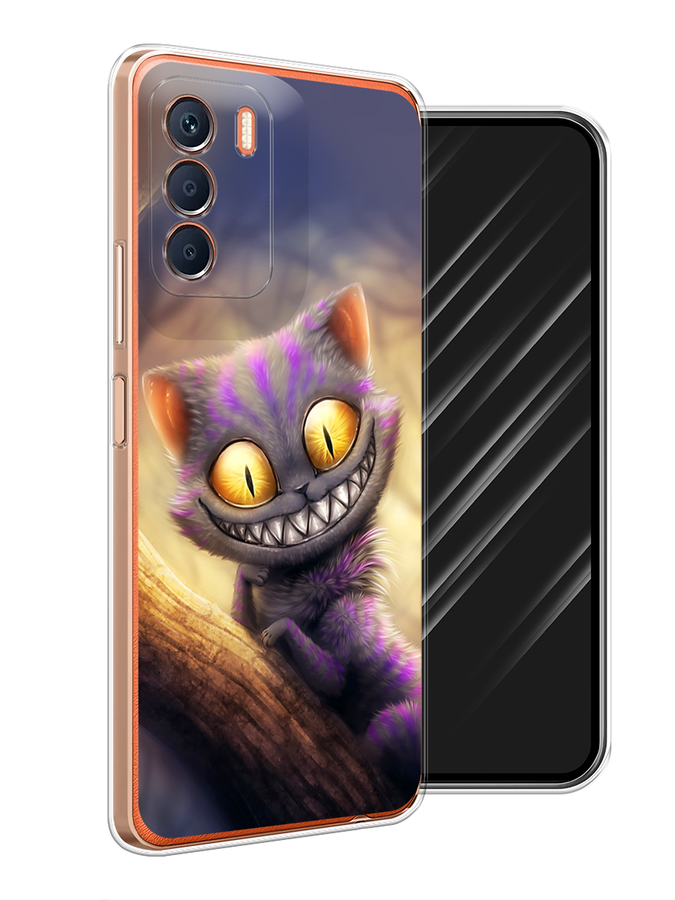 

Чехол Awog на Infinix Zero 5G 2023 "Cheshire Cat", Фиолетовый;желтый, 3104450-1