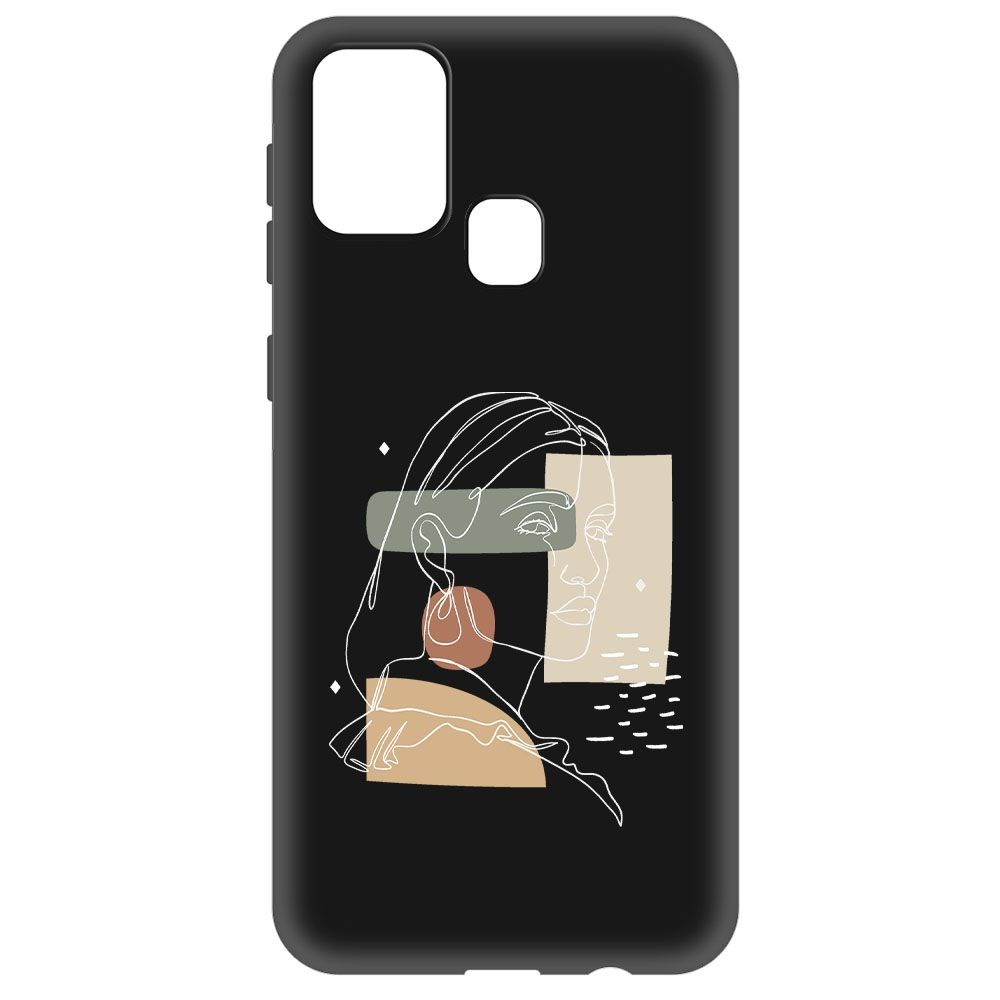 фото Чехол-накладка krutoff soft case уверенность для samsung galaxy m31 (m315) черный