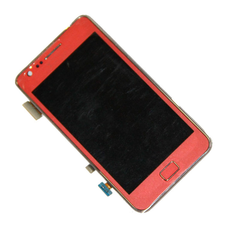 Дисплей Samsung i9100 (Galaxy S II) модуль в сборе с тачскрином <розовый> (OEM)