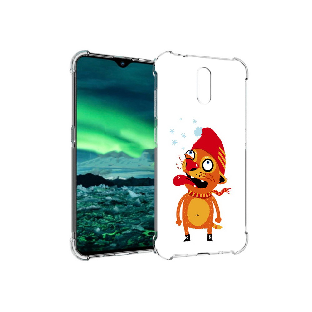 

Чехол MyPads Tocco для Nokia 2.3 Зимний кот (PT142254.97.88), Прозрачный, Tocco