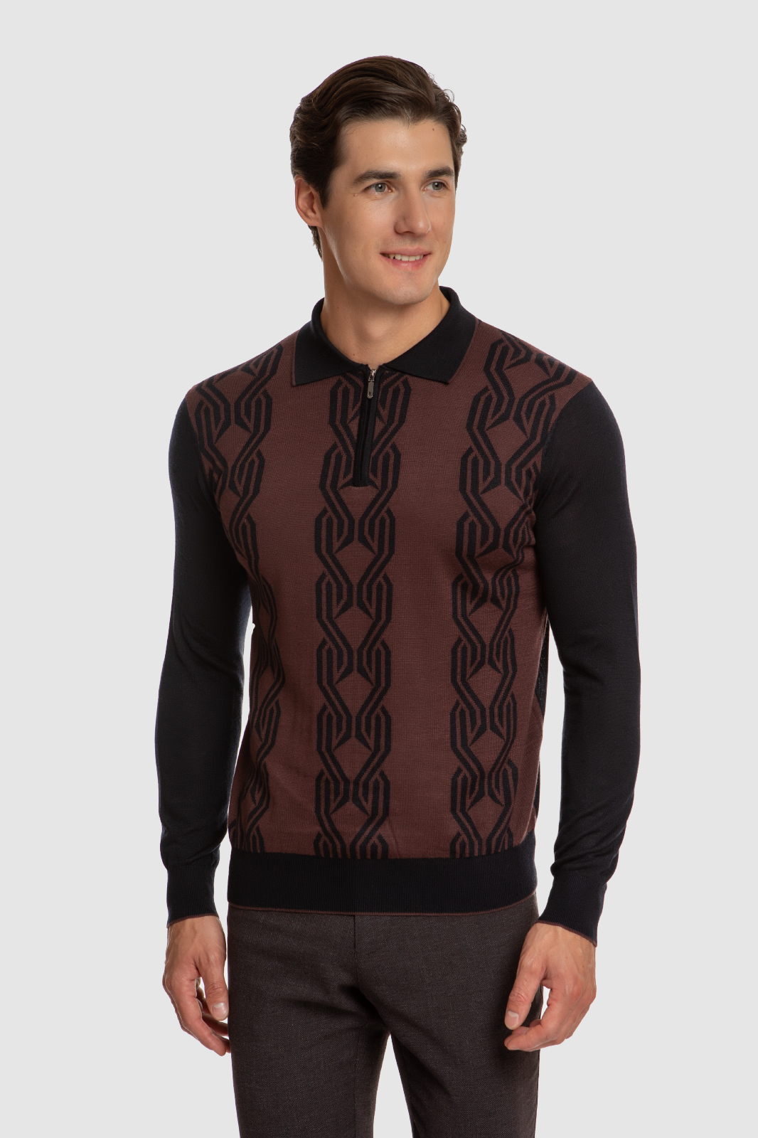 

Джемпер мужской Kanzler 110062W04S003 коричневый 4XL, 110062W04S003