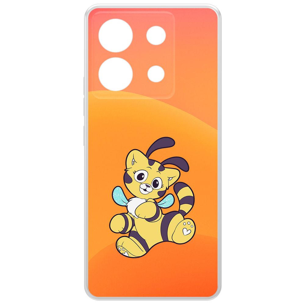 

Чехол-накладка Krutoff Clear Case Хаги Ваги - Кошка-Пчёлка для Xiaomi Redmi Note 13 Pro 5G, Прозрачный