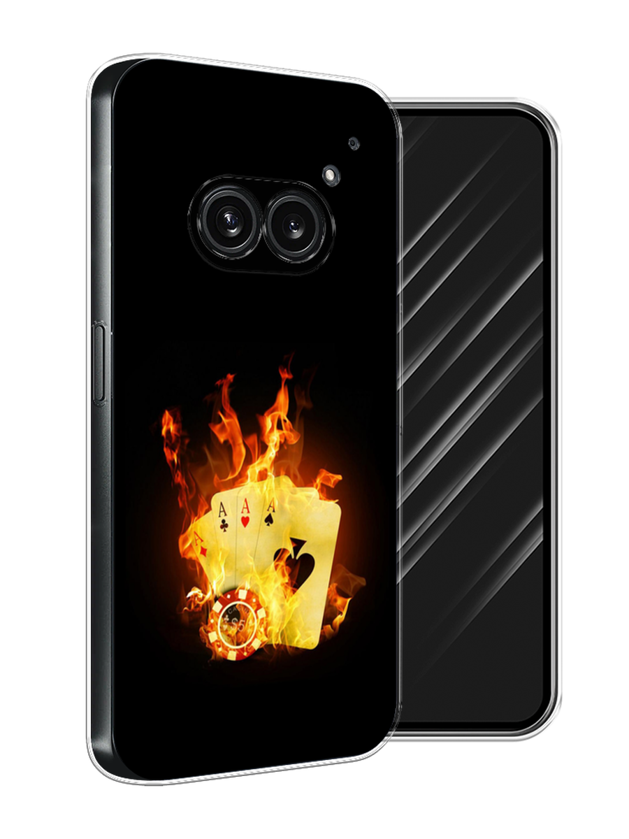 

Чехол Awog на Nothing Phone 2a "Горящие карты", Черный;оранжевый, 3300350-1