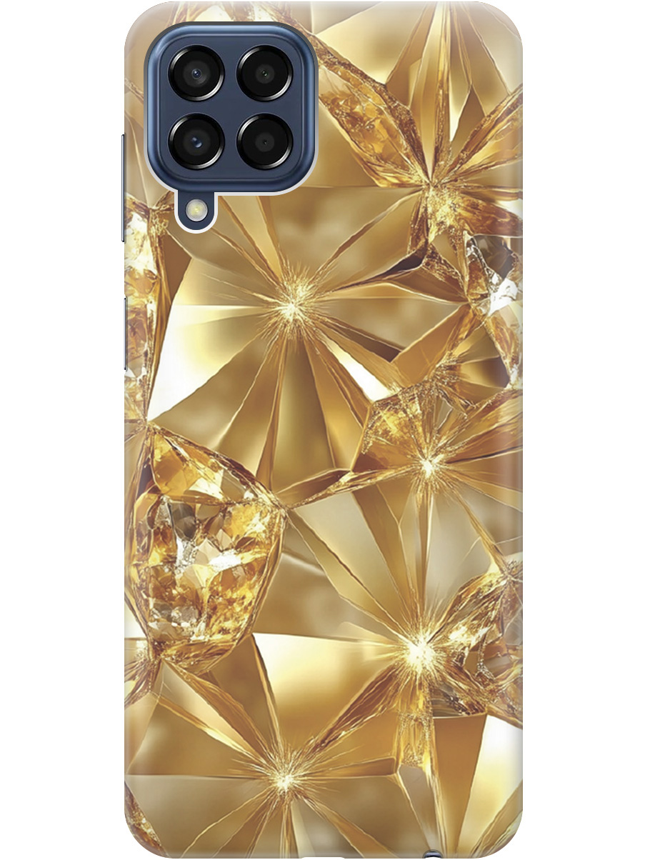 

Силиконовый чехол на Samsung Galaxy M33 5G с принтом "Желтый сапфир", Прозрачный;золотистый, 740187532