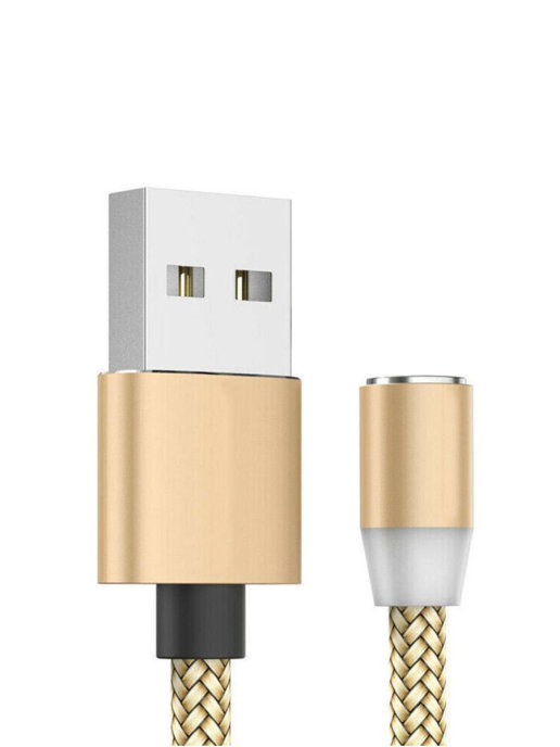 фото Магнитный usb-кабель для зарядки uslion 1 м gold