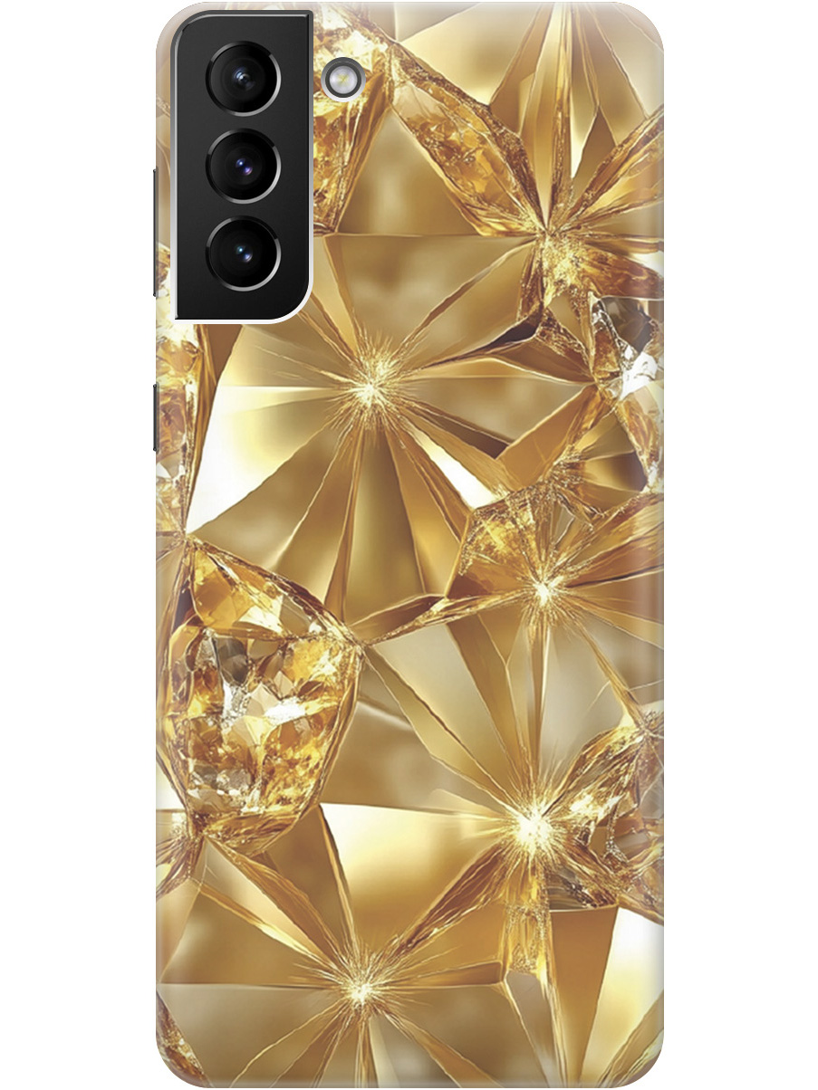 

Силиконовый чехол на Samsung Galaxy S21+ с принтом "Желтый сапфир", Прозрачный;золотистый, 724127532